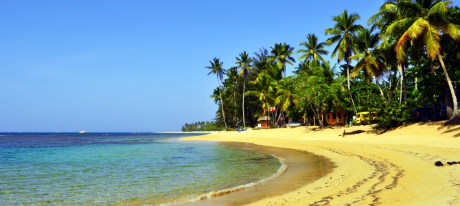 Dominikánská republika, pláž Bonita na poloostrově Samanná