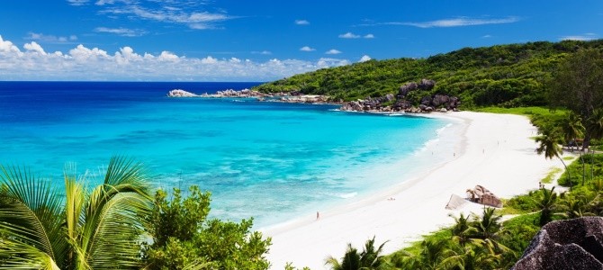 Seychely, pláž Grand Anse Beach, ostrov La Digue